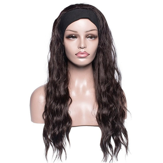 Kinky Curly Synthetic Headband Wigs For Women