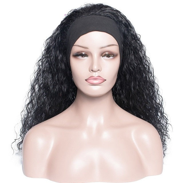 Kinky Curly Synthetic Headband Wigs For Women