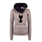 Cat Printing Sweatshirt Hoodies for Women