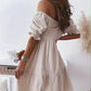 Puff Sleeve Mini Dress for Women
