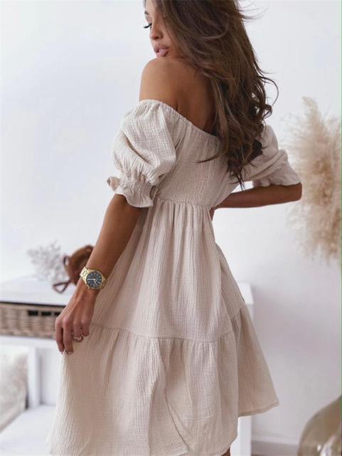 Puff Sleeve Mini Dress for Women