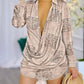 Print Long Sleeve Mini A-line Summer Dress