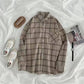 High-quality Soft Warm Winter Women's Plaid Shirt