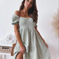 Puff Sleeve Mini Dress for Women