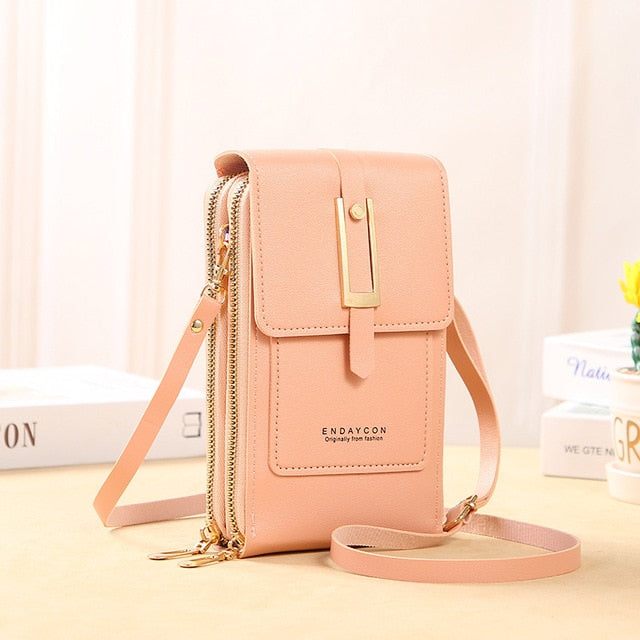 Women Bags Soft Leather Phone Purse Crossbody Shoulder Handbag