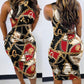Mock Neck Sleeveless Bodycon Party Dress