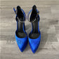 Silk Pump Heels Rhinestone Sandals