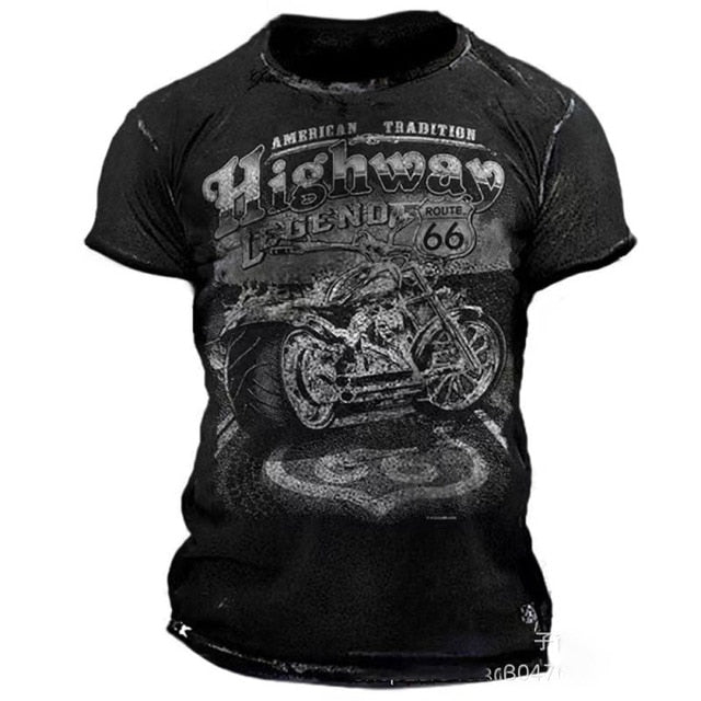 Vintage T-shirt Top for Men