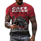 T shirts 3d Castrol Print Short Sleeve Letter Tops Fashion Oil