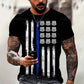 vintage Oversized America Route 66 Letters Printed O Collared T-Shirt