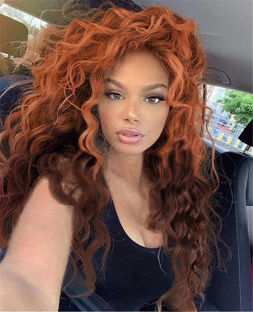Waving Hair Long Curly Synthetic Wig