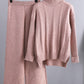 High Neck Sweater and Loose Pants- Two Piece Set