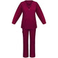 V neck Zipper Scrub Uniform Set