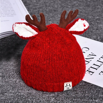Cute Baby Hat With Ear Cartoon Elk for Kids
