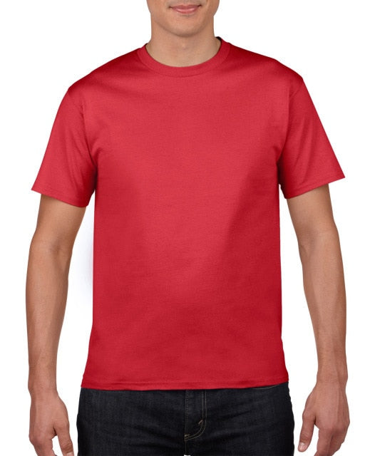 Cotton Solid Color Tees Top for Men -T-Shirt