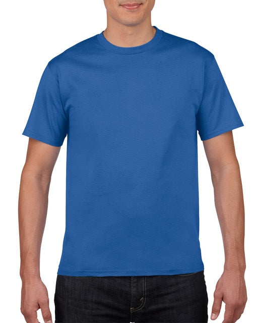 Cotton Solid Color Tees Top for Men -T-Shirt