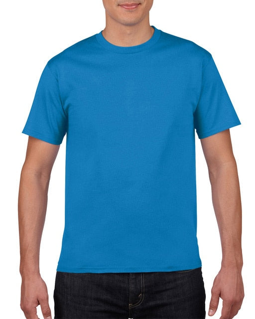 Cotton Solid Color Tees Top for Men -T-Shirt