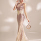 Long Sequin Evening Dress