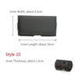Double Layer Canvas Coin Key Card Holder Phone Cover Case Waist Bag