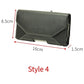 Double Layer Canvas Coin Key Card Holder Phone Cover Case Waist Bag