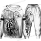 The Tiger 3d Print Hoodie Set