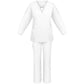 V neck Zipper Scrub Uniform Set