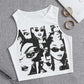 Y2k Figure Graphic Vintage Crop Top for Women