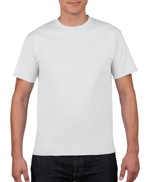 Cotton Solid Color Tees Top for Men -T-Shirt