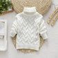 Turtleneck Knitted Sweaters Top for Girls
