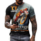 T shirts 3d Castrol Print Short Sleeve Letter Tops Fashion Oil