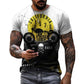 T shirts 3d Castrol Print Short Sleeve Letter Tops Fashion Oil