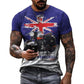 T shirts 3d Castrol Print Short Sleeve Letter Tops Fashion Oil
