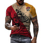 T shirts 3d Castrol Print Short Sleeve Letter Tops Fashion Oil