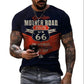 T shirts 3d Castrol Print Short Sleeve Letter Tops Fashion Oil