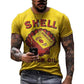 T shirts 3d Castrol Print Short Sleeve Letter Tops Fashion Oil