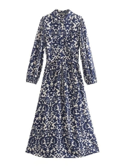 Vintage Graffiti Print Dress