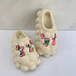 Furry Bubble Slides for Men /Women With Charms
