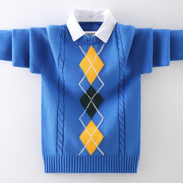 Pullover Sweater Outerwear Top For Boys