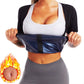 Sauna Sweat Tops With Zipper Slim Body Suits