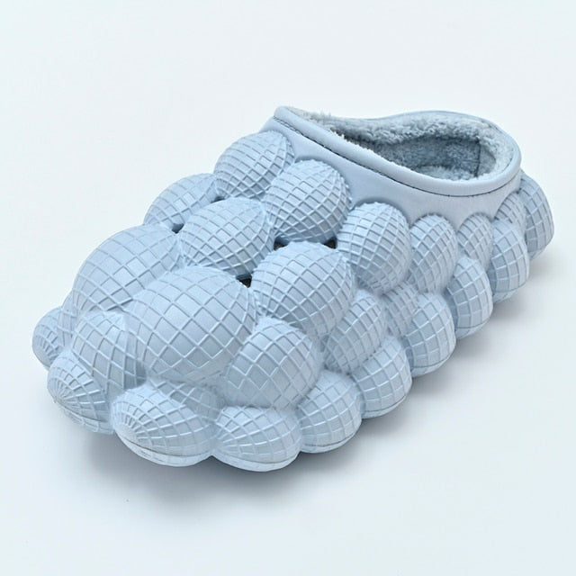 Furry Bubble Slides for Men /Women With Charms