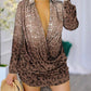Print Long Sleeve Mini A-line Summer Dress