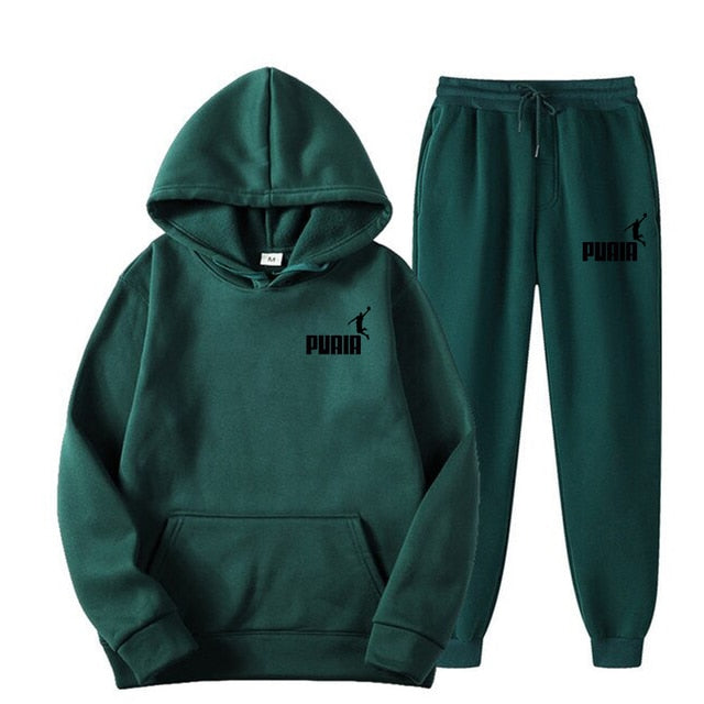 Hooded Sweatshirt Suit Men And Women- Two Piece Set