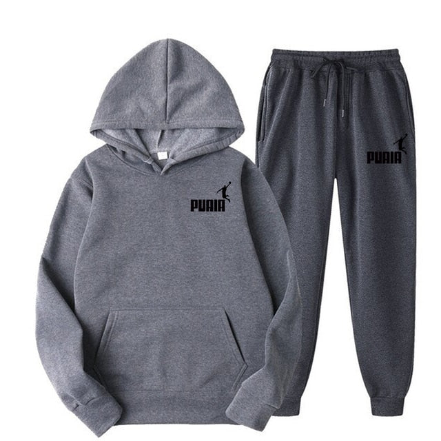 Hooded Sweatshirt Suit Men And Women- Two Piece Set