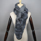 Winter Scarf Fluffy Pompoms Fur Scarves