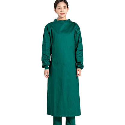 Long Coat Medical Uniform Surgical Workwear Long Sleeve Scrub