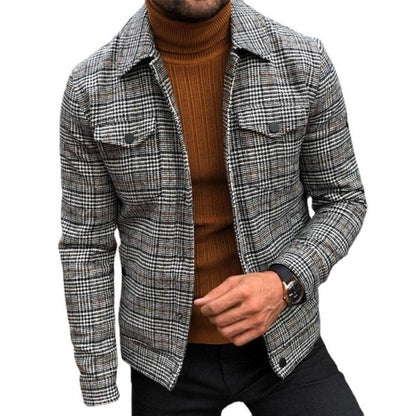 Plaid Slim Fashion Jacket