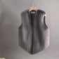Winter Fur Slim Waistcoat Vest