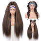 Yaki Straight Headband Synthetic Hair Wig