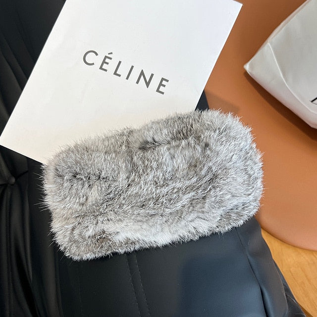 Fur Warm Headband Scarf for Women
