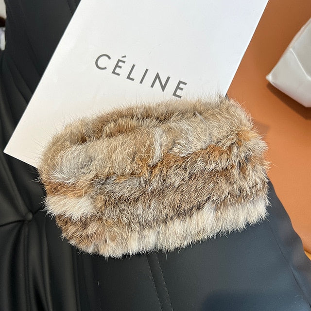 Fur Warm Headband Scarf for Women